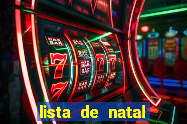 lista de natal para imprimir